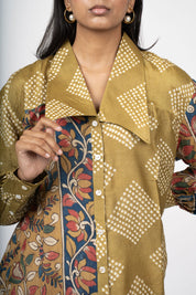 Kalamkari Shirt Dress