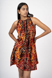 Amba Halter Dress-Black